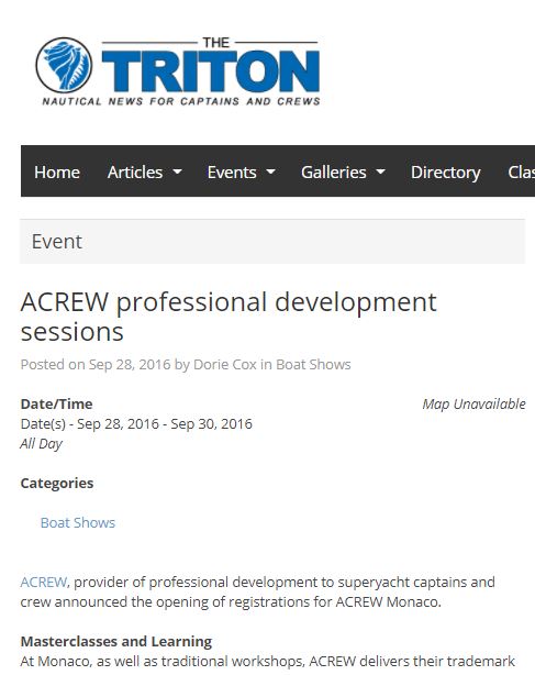 ACREW professional development sessions