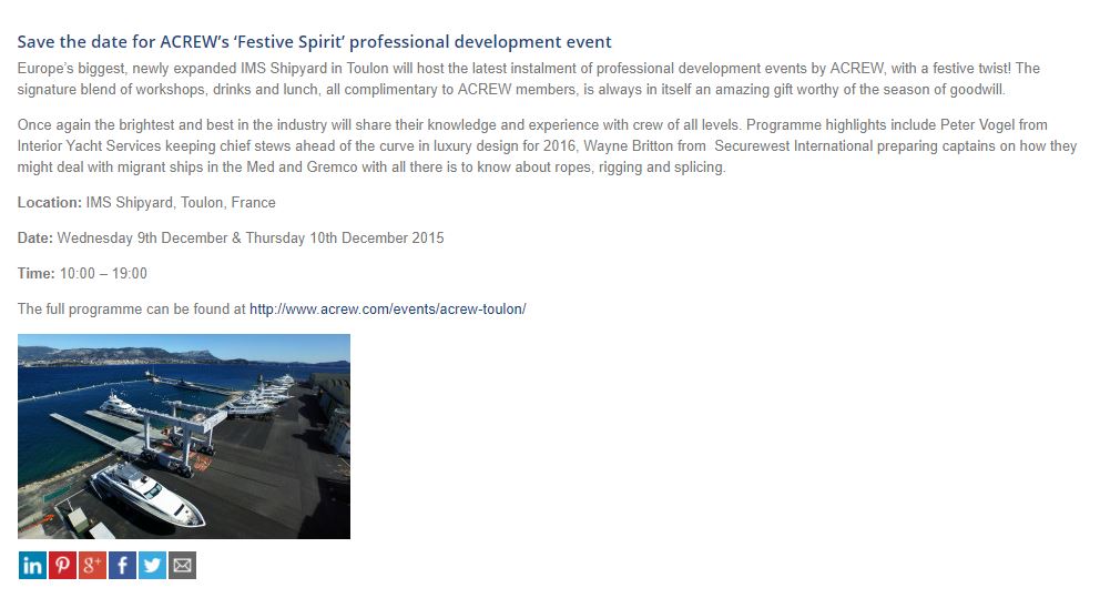 Save the date for ACREW’s ‘Festive Spirit’ professional development event
