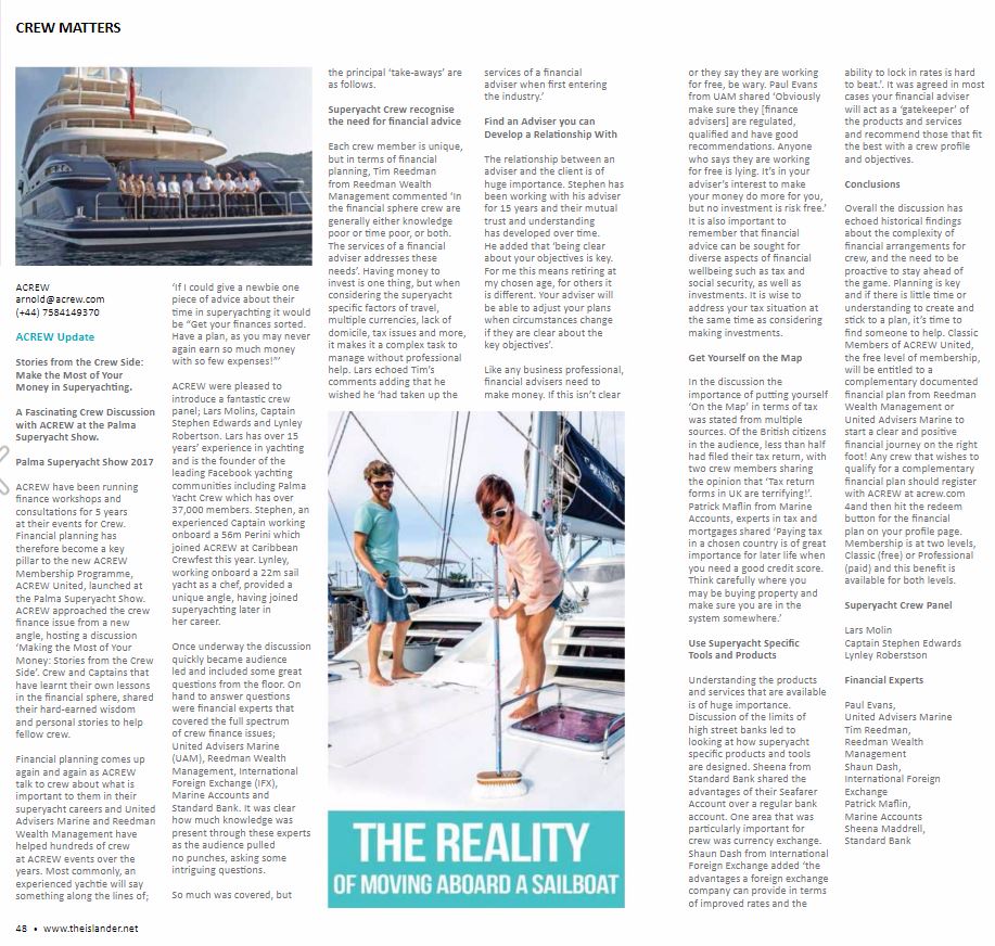 The Islander: Stories from the Crew Side – Make the Most of Your Money in Superyachting P.48